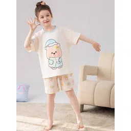 INCLUD Girls Striped Night suit-picture-29