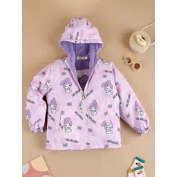 INCLUD Girls Typography Reversible Puffer Jacket-picture-14