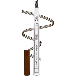 Incolor IC083 4 Forked Long Lasting Fashion Eyebrow Pencil | With Precision Applicator | Micro-Fork Tip, Fine Sketch | Smudge-proof Long Wear Natural Looking (Brown)-picture-38