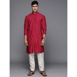 Inddus Men Solid Straight Kurta-picture-39