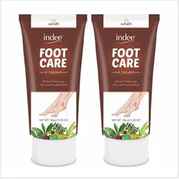 Indee Herbal Foot Care Cream for Cracked Heels | Ayurvedic Foot Care Cream for Heel Repair & Moisturizing | Foot Cream for Dry & Rough Skin | Intense Hydration for Chapped Heels | 30g (Pack of 2)-image-35