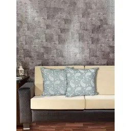 INDHOME LIFE Green 2 Pieces Paisley Square Cushion Cover-picture-40