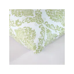INDHOME LIFE Green & White 3 Pieces Ethnic Motifs Cotton Square Cushion Covers-picture-31