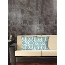 INDHOME LIFE White & Green 2 Pieces Floral Printed Jaipuri Cotton Square Cushion Covers-picture-26