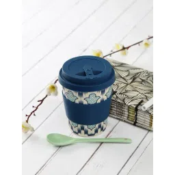 India Circus by Krsnaa Mehta Organised Ovule Printed Royal blue Bamboo Frankie Cup-picture-12