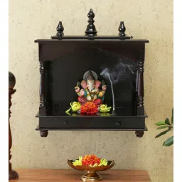 india home wood Brown Sheesham Wood Wall Mounted Mandir Without Door-picture-24