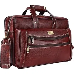india leather Laptop Messenger Bag (15.5 inch) | Carry Handles with Adjustable Strap I Padded Laptop Office bag for Men| (41 x 11 x 30 inch)-picture-20