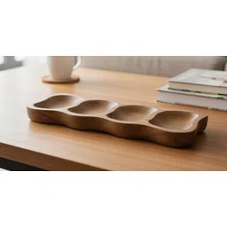 indian art 4-Section Serving Tray for Multipurpose Sectioned Plate-picture-10