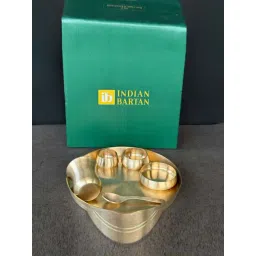 Indian Bartan Golden Brass Dinner Sets-picture-35