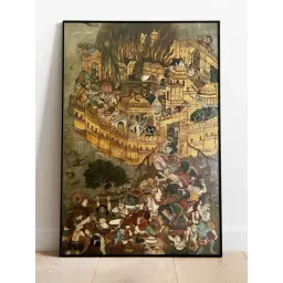 Indian Classic Art Multicolor Canvas Abstract Wall Art-picture-16