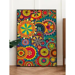 Indian Classic Art Multicolor Canvas Abstract Wall Art-picture-36