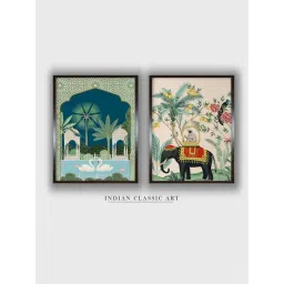 Indian Classic Art Multicolor Canvas Abstract Wall Art-picture-27