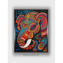 Indian Classic Art Multicolor Canvas Abstract Wall Art-picture-42