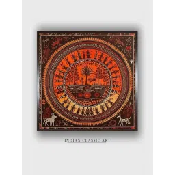 Indian Classic Art Multicolor Canvas Abstract Wall Art-picture-20