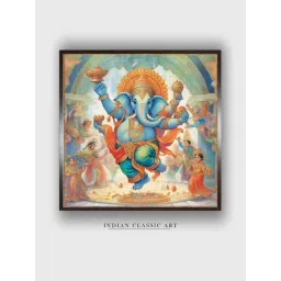 Indian Classic Art Multicolor Canvas Abstract Wall Art-picture-22