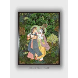 Indian Classic Art Multicolor Canvas Abstract Wall Art-picture-35