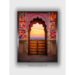 Indian Classic Art Multicolor Canvas Abstract Wall Art-picture-46