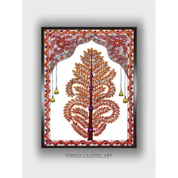 Indian Classic Art Multicolor Canvas Abstract Wall Art-picture-11