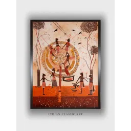 Indian Classic Art Multicolor Canvas Abstract Wall Art-picture-31