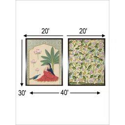 Indian Classic Art Multicolor Canvas Abstract Wall Art image 5