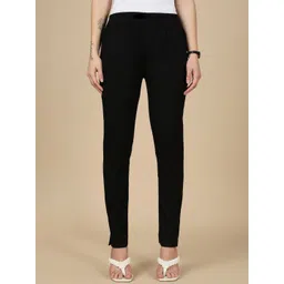 indian flower Women Original Slim Fit Trousers-picture-12