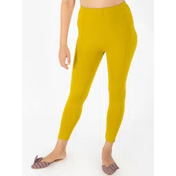 indian flower Women Solid Ankle Length Leggings-picture-16
