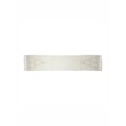 INDIAN HOME FAB White Abstract Table Runner-picture-11