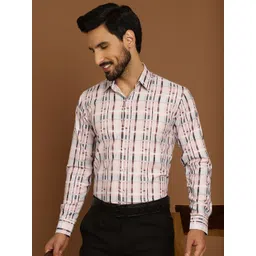 Indian Needle Classic Checked Cotton Formal Shirt-picture-22