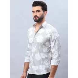 Indian Needle Grey Regular Fit Printed Shirt-picture-34