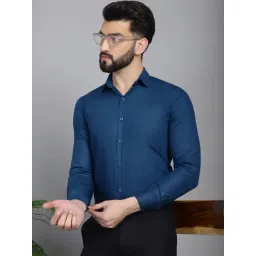 Indian Needle Teal Regular Fit Shirt-picture-20