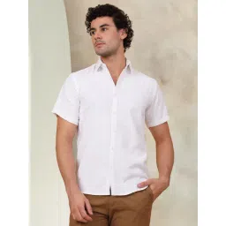 Indian Needle White Ragular Fit Embroidered Shirt-picture-35