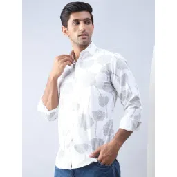 Indian Needle White Regular Fit Printed Shirt-picture-27