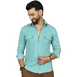 indian needle Woven Design Casual Shirt for Men-picture-34