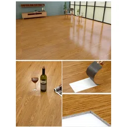 INDIAN ROYALS 6-Pcs Brown Wooden Waterproof Flooring Planks-picture-27