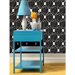 INDIAN ROYALS Black & White Marble Design Printed Self-Adhesive & Durable Wall Sticker-picture-13