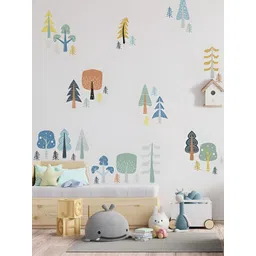 INDIAN ROYALS Blue & Brown Animal Printed Self-Adhesive & Durable Wall Sticker-picture-20