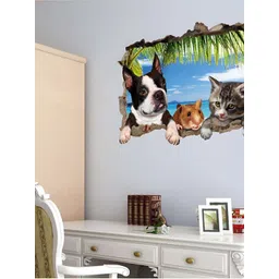 INDIAN ROYALS Blue & Grey Printed Self-Adhesive & Durable Wall Sticker-picture-24