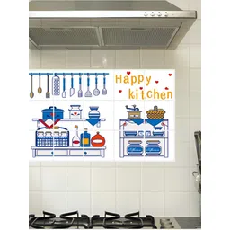 INDIAN ROYALS Blue & White Printed Self-Adhesive & Durable Wall Sticker-picture-18