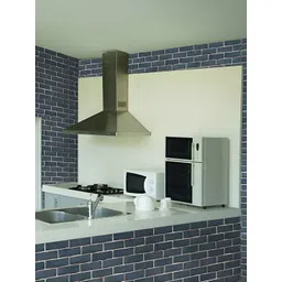 INDIAN ROYALS Blue Printed Self-Adhesive Durable Wall Sticker image 1