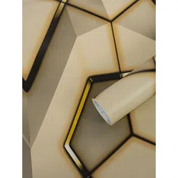 INDIAN ROYALS Brown & Black Printed Waterproof Self Adhesive Wallpaper-picture-21