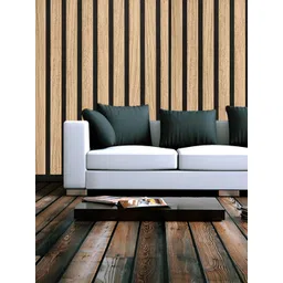 INDIAN ROYALS Brown & Black Stripe Wooden Printed Self-Adhesive & Durable Wall Sticker-picture-29