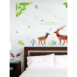 INDIAN ROYALS Brown & Green Animal Printed Self-Adhesive & Durable Wall Sticker-picture-13