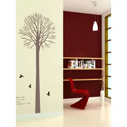 INDIAN ROYALS Brown Love Poem Brown Nature Tree Printed Waterproof Wall Stickers-picture-14