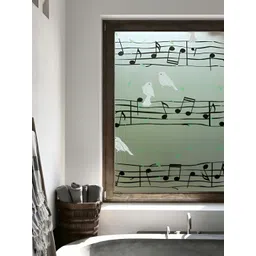 INDIAN ROYALS Green & Black Printed Musical Design Waterproof Wall Sticker-picture-37