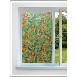 INDIAN ROYALS Green & Yellow Printed Nature Design Waterproof Wall Sticker-image-20
