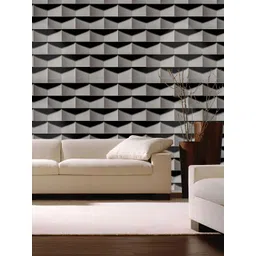 INDIAN ROYALS Grey & Black Geometric Printed Waterproof Wall Sticker-picture-31