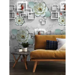 INDIAN ROYALS Grey & Blue Printed Waterproof Durable Wall Sticker-picture-17