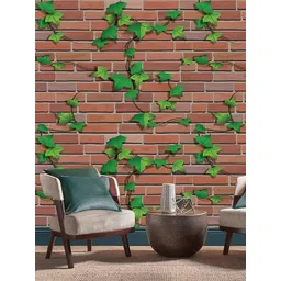 indian royals INDIAN ROYALSGreen & Brown Stone Brick Printed Self-Adhesive & Durable Wall Sticker-picture-27