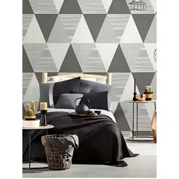 INDIAN ROYALS Light Grey Printed Durable Self-Adhesive Wallpaper-picture-24