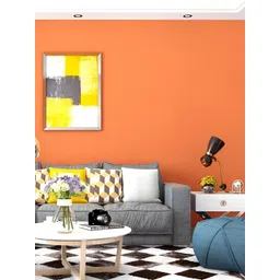 INDIAN ROYALS Orange PlainSelf-Adhesive & Durable Wall Sticker-picture-34